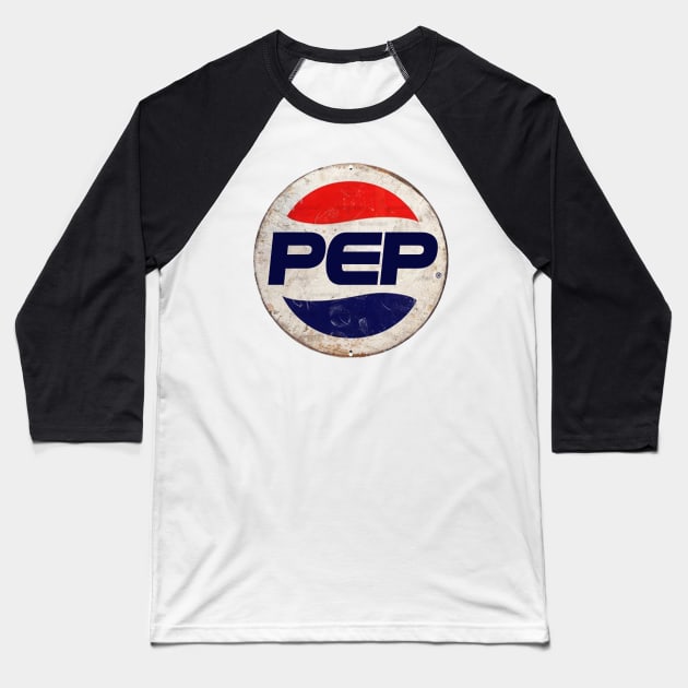 PEP or PEPSI Baseball T-Shirt by IJKARTISTANSTYLE